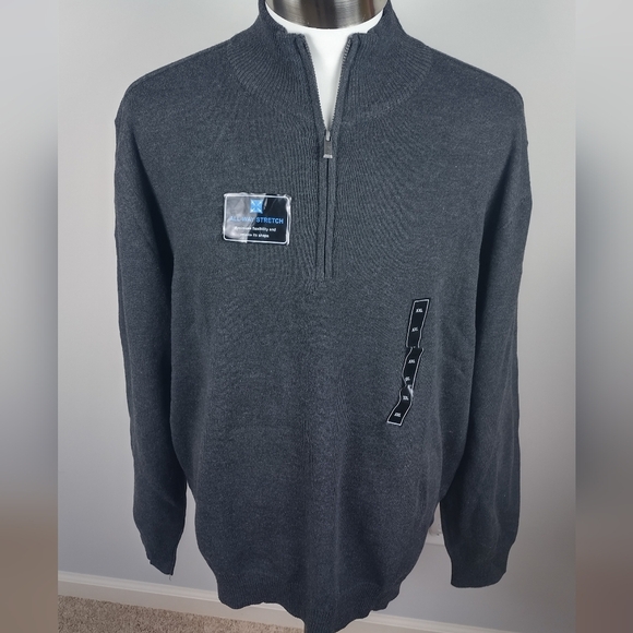 tricots st raphael Women's Qrt Zip sweater Size 2xl All Way Stretch New With Tag - Picture 2 of 12